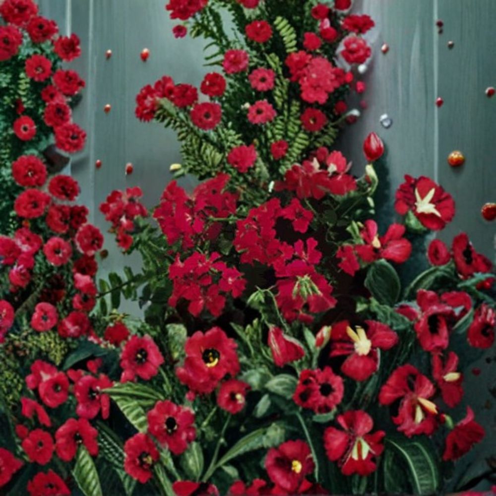 Geranium Tornado Red Pelargonium Seeds | 1,000 Seeds | Cascading Red Blooms | Basket & Container Friendly