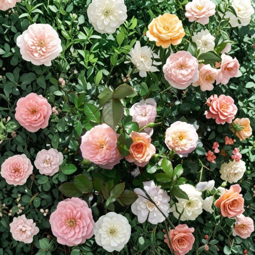 Apricot Drift Rose – 5 Gallon Rosa Hybrid Groundcover Plant | Disease Resistant Apricot Blooms