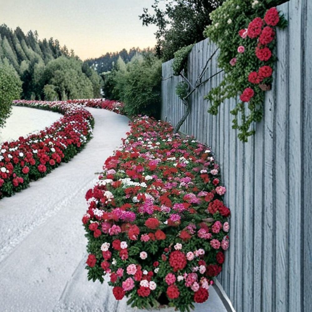 Geranium Maverick Mix Pelargonium Seeds | 1,000 Mixed Color Blooms | Robust Garden Geranium