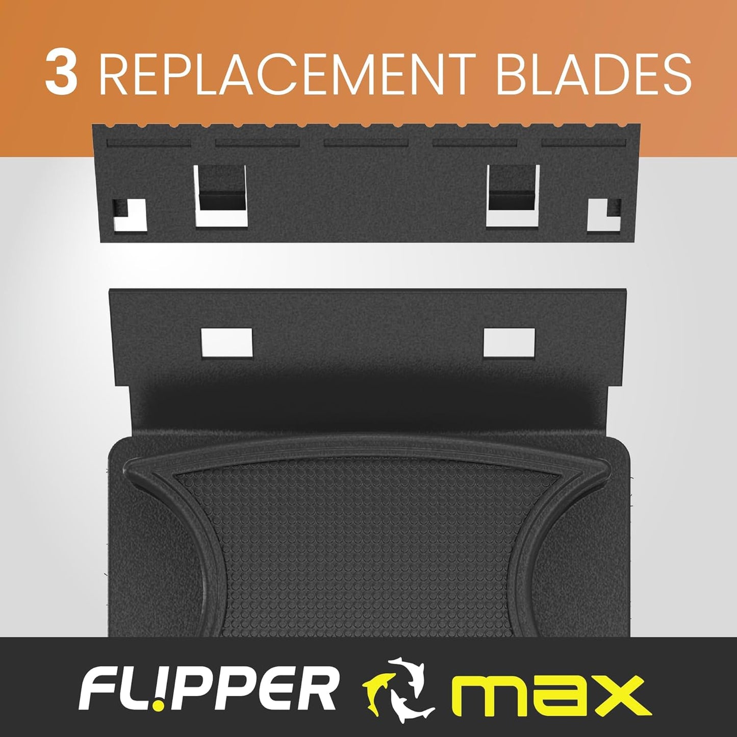 Flipper Max Abs Replacement Blades Straight Edge 5 Pack Acrylic Tanks