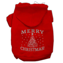 Mirage Pet 62-131 XXLRD Shimmer Christmas Tree Pet Hoodie, Red - 2