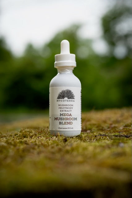 Organic Mega Blend Mushroom Tincture 2oz.