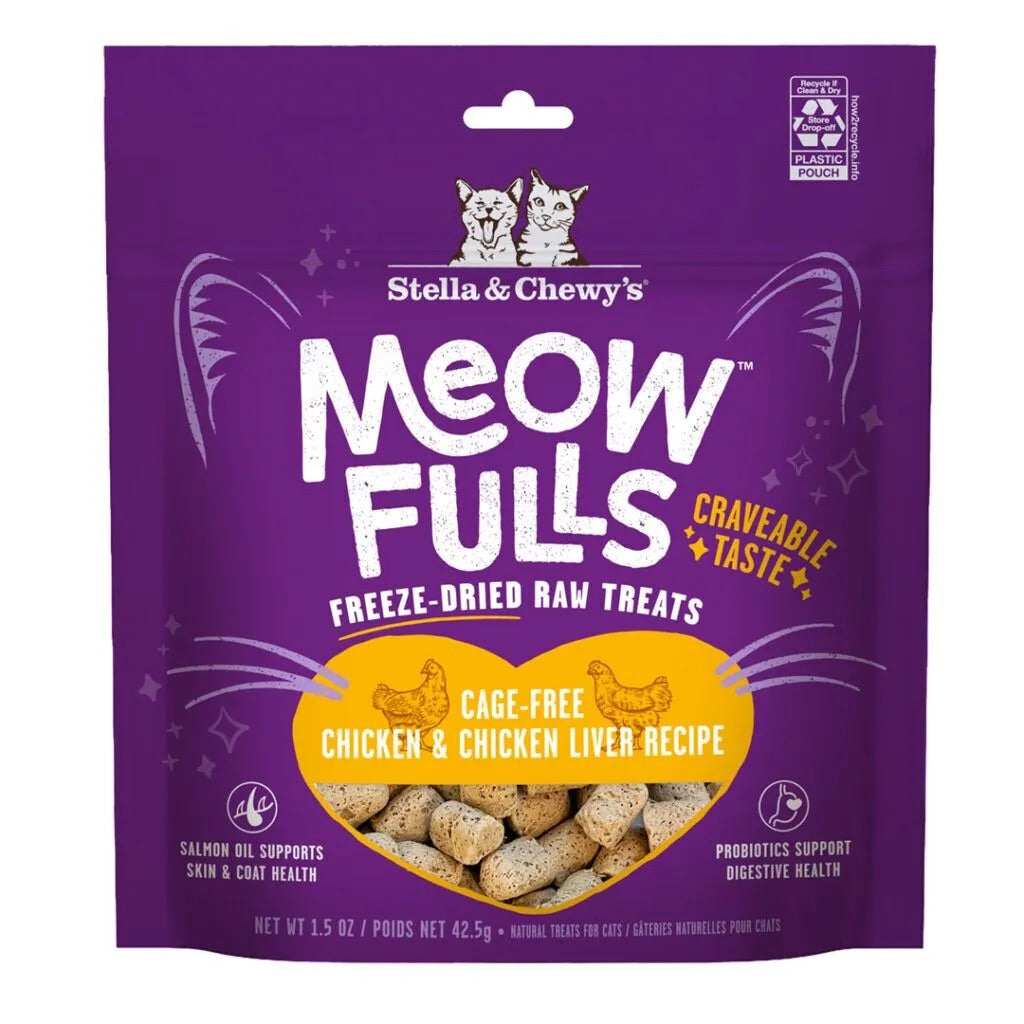 Stella & Chewy's Freeze Dried Chicken & Chicken Liver Cat Treat (1.5oz)