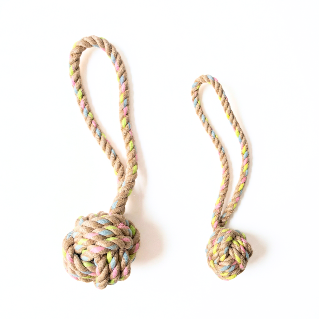 Rainbow Joy Hemp Rope Tug Toys