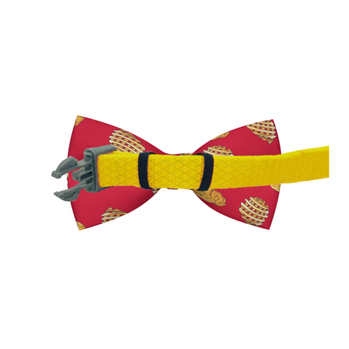 Chicken Nuggets & Waffle Fries Dog Bow Tie