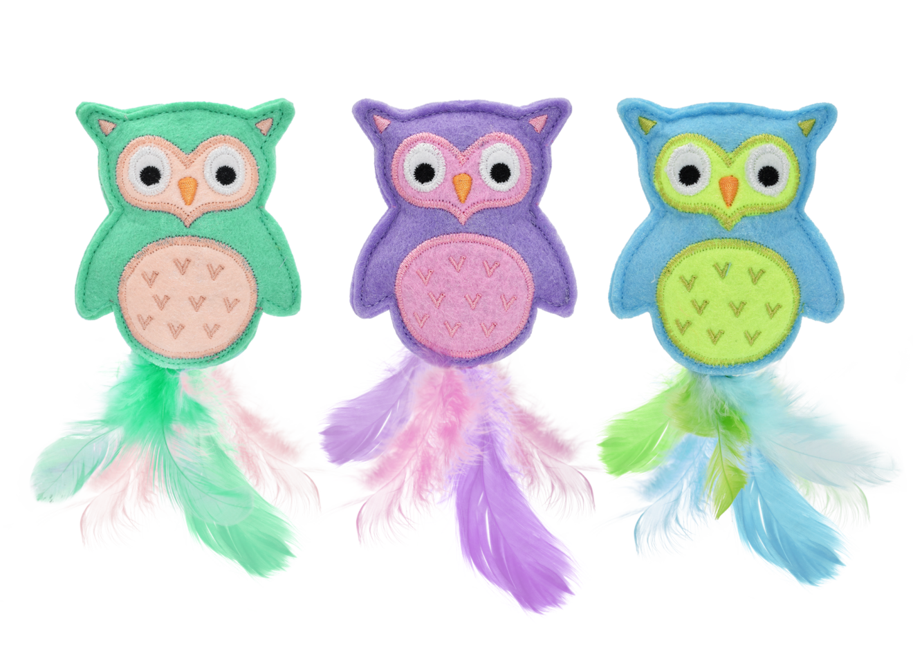 Multipet Owl for Cat - Contains Catnip and Crinkle 3.35"