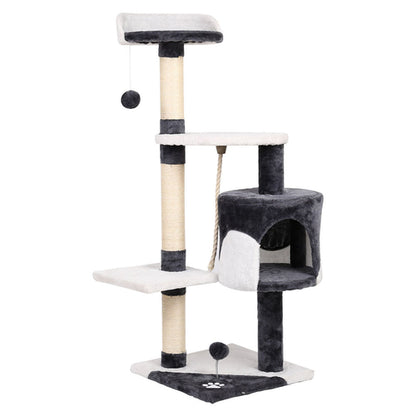 I Pet Cat Tree 112Cm Tower Scratching Post Scratcher Wood Condo House