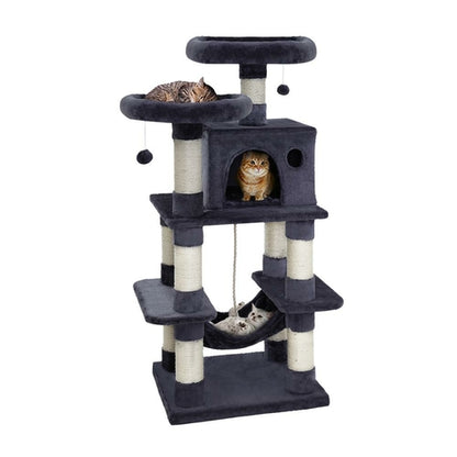 I Pet Cat Tree 145Cm Tower Scratching Post Scratcher Wood Condo House