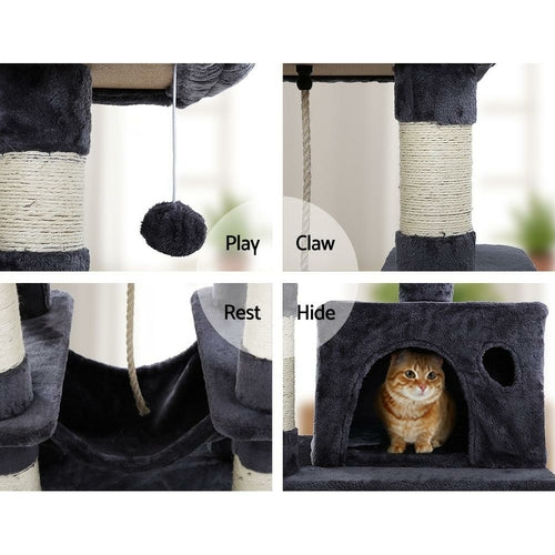 I Pet Cat Tree 145Cm Tower Scratching Post Scratcher Wood Condo House