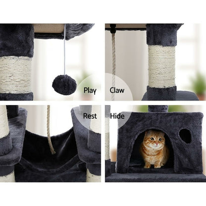 I Pet Cat Tree 145Cm Tower Scratching Post Scratcher Wood Condo House
