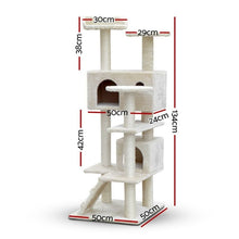 I Pet Cat Tree 134Cm Tower Scratching Post Scratcher Wood Condo House