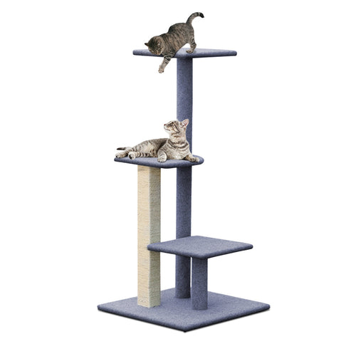 I Pet Cat Tree 124Cm Scratching Post Tower Scratcher Trees Wood Condo