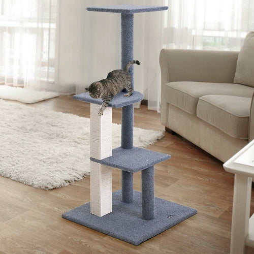 I Pet Cat Tree 124Cm Scratching Post Tower Scratcher Trees Wood Condo
