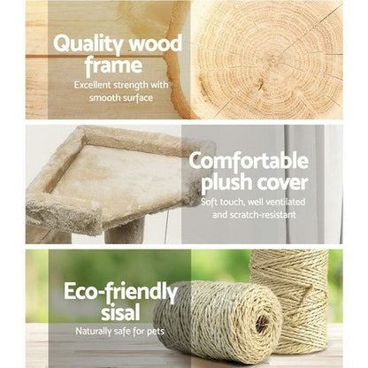 I Pet Cat Tree 180Cm Tower Scratching Post Scratcher Wood Condo House 1