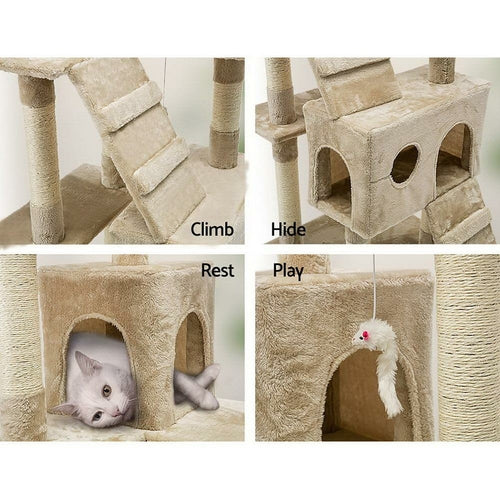 I Pet Cat Tree 180Cm Tower Scratching Post Scratcher Wood Condo House 1