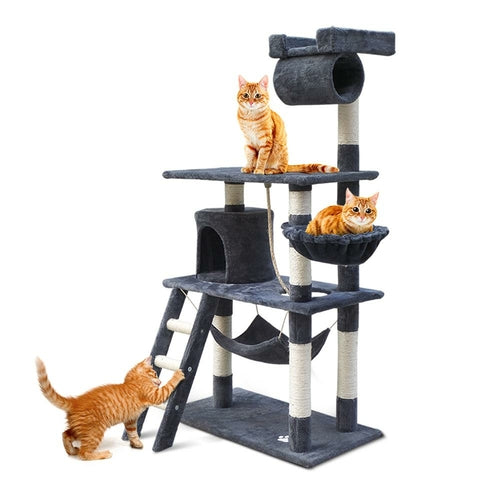 I Pet Cat Tree 141Cm Tower Scratching Post Scratcher Condo Wood House