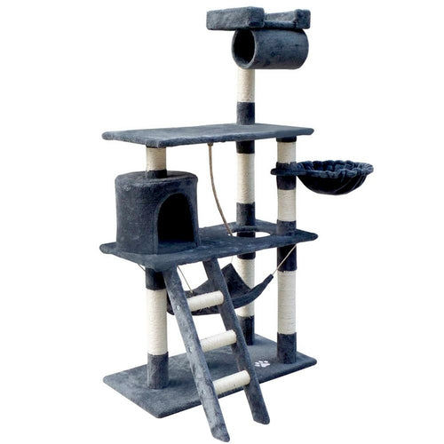 I Pet Cat Tree 141Cm Tower Scratching Post Scratcher Condo Wood House