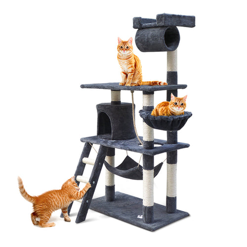 I Pet Cat Tree 141Cm Tower Scratching Post Scratcher Condo Wood House