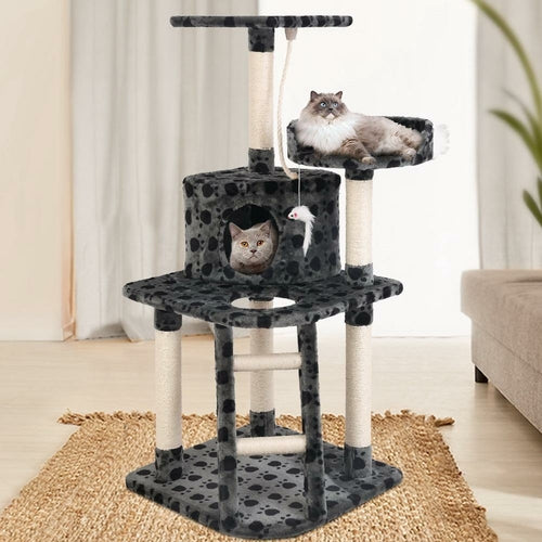 I Pet Cat Tree 120Cm Tower Scratching Post Scratcher Trees Bed Wood