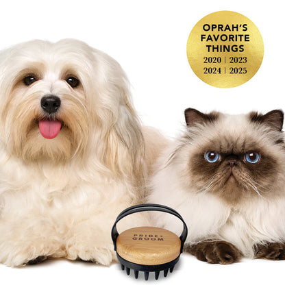 THE BATH BRUSH Dual-Use Silicone Grooming Brush — De-Shedding, Massaging & Waterproof Tool for Dogs