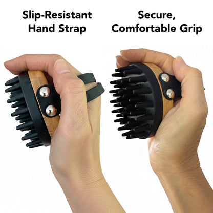 THE BATH BRUSH Dual-Use Silicone Grooming Brush — De-Shedding, Massaging & Waterproof Tool for Dogs