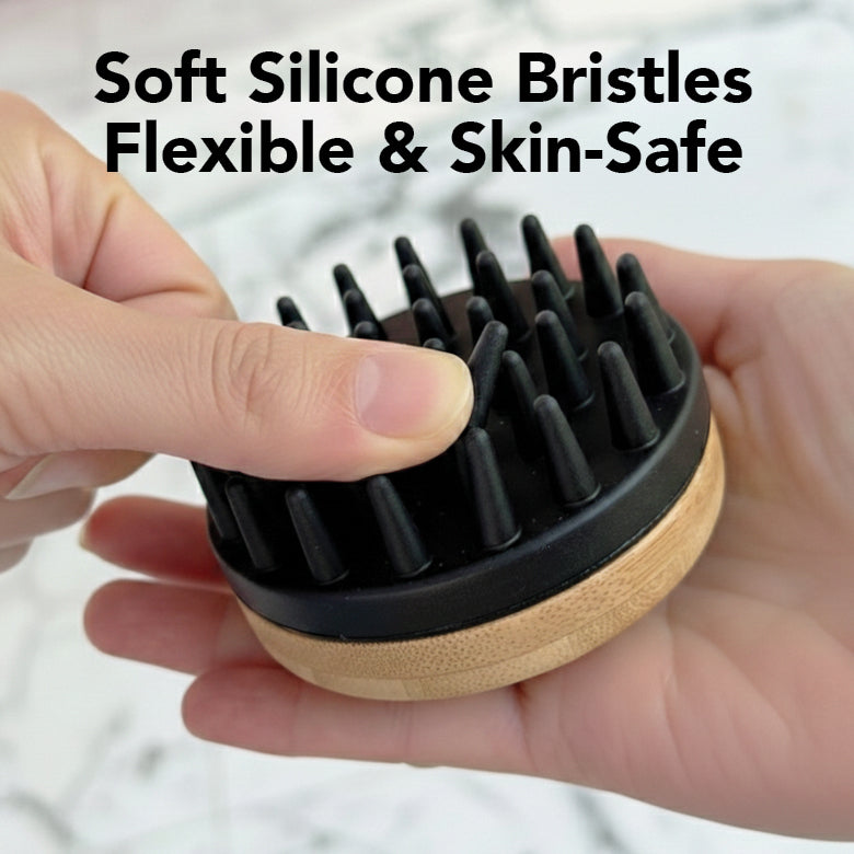 THE BATH BRUSH Dual-Use Silicone Grooming Brush — De-Shedding, Massaging & Waterproof Tool for Dogs