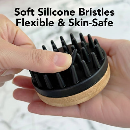 THE BATH BRUSH Dual-Use Silicone Grooming Brush — De-Shedding, Massaging & Waterproof Tool for Dogs