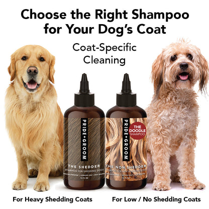 THE NON SHEDDER Dog Shampoo — Hydrating, Detangling, Hypoallergenic Formula for Doodles and all Non-Shedding Breeds