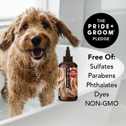 THE NON SHEDDER Dog Shampoo — Hydrating, Detangling, Hypoallergenic Formula for Doodles and all Non-Shedding Breeds