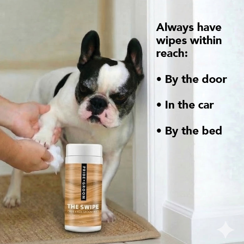 THE SWIPE Wet Pet Wipes — Alcohol-Free, Hypoallergenic Cleansing Wipes for Dogs & Cats