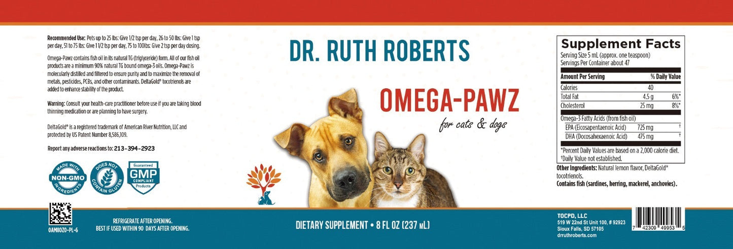Omega Pawz Liquid Omega 3 Oil For Dogs And Cats