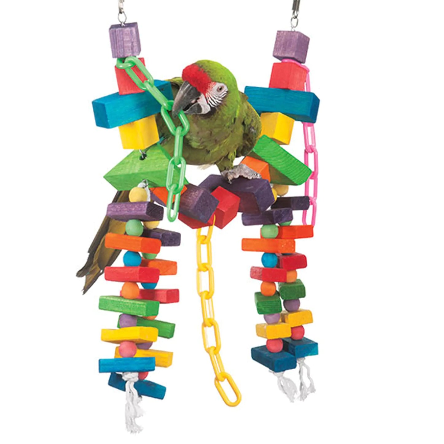 Super Bird Creations Sb441 Rainbow Bridge Bird Toy Large Xl Bird Size 29 X 13
