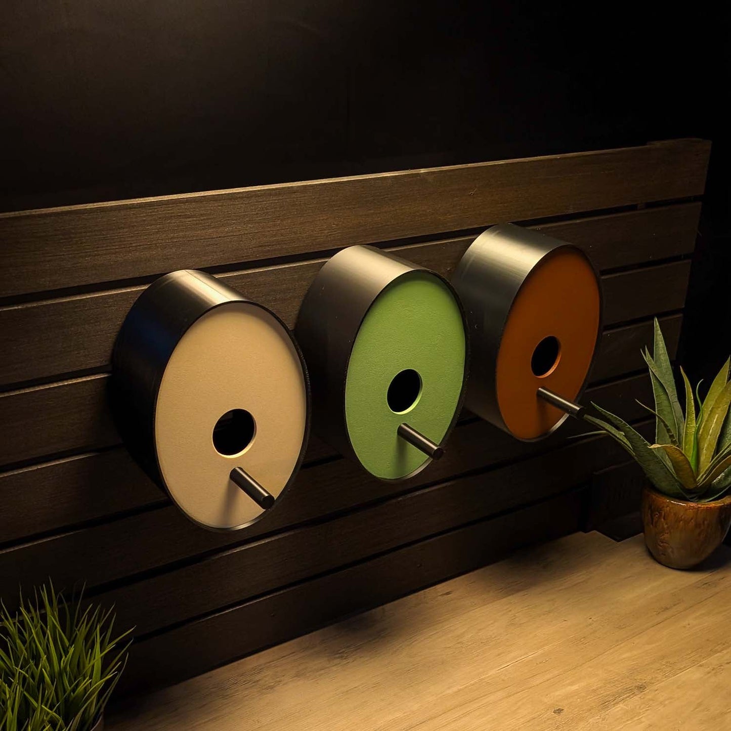 ADG42 Ellipse Modern Earth Tone Birdhouse