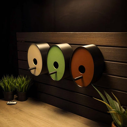 ADG42 Ellipse Modern Earth Tone Birdhouse