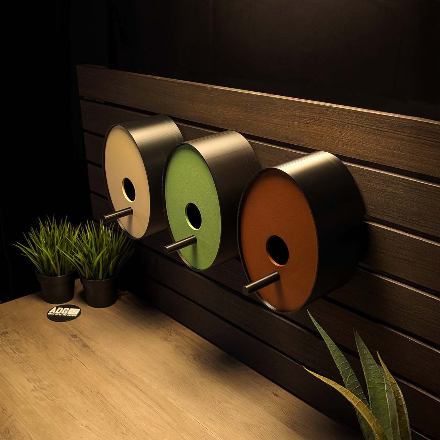 ADG42 Ellipse Modern Earth Tone Birdhouse