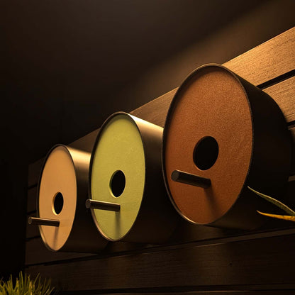 ADG42 Ellipse Modern Earth Tone Birdhouse