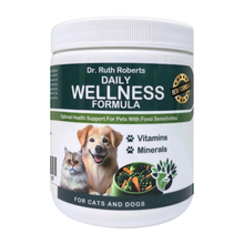 Pet’s Daily Wellness Formula multivitamin powder for pets with pork and beef allergy, glandular-free daily supplement for dogs and cats