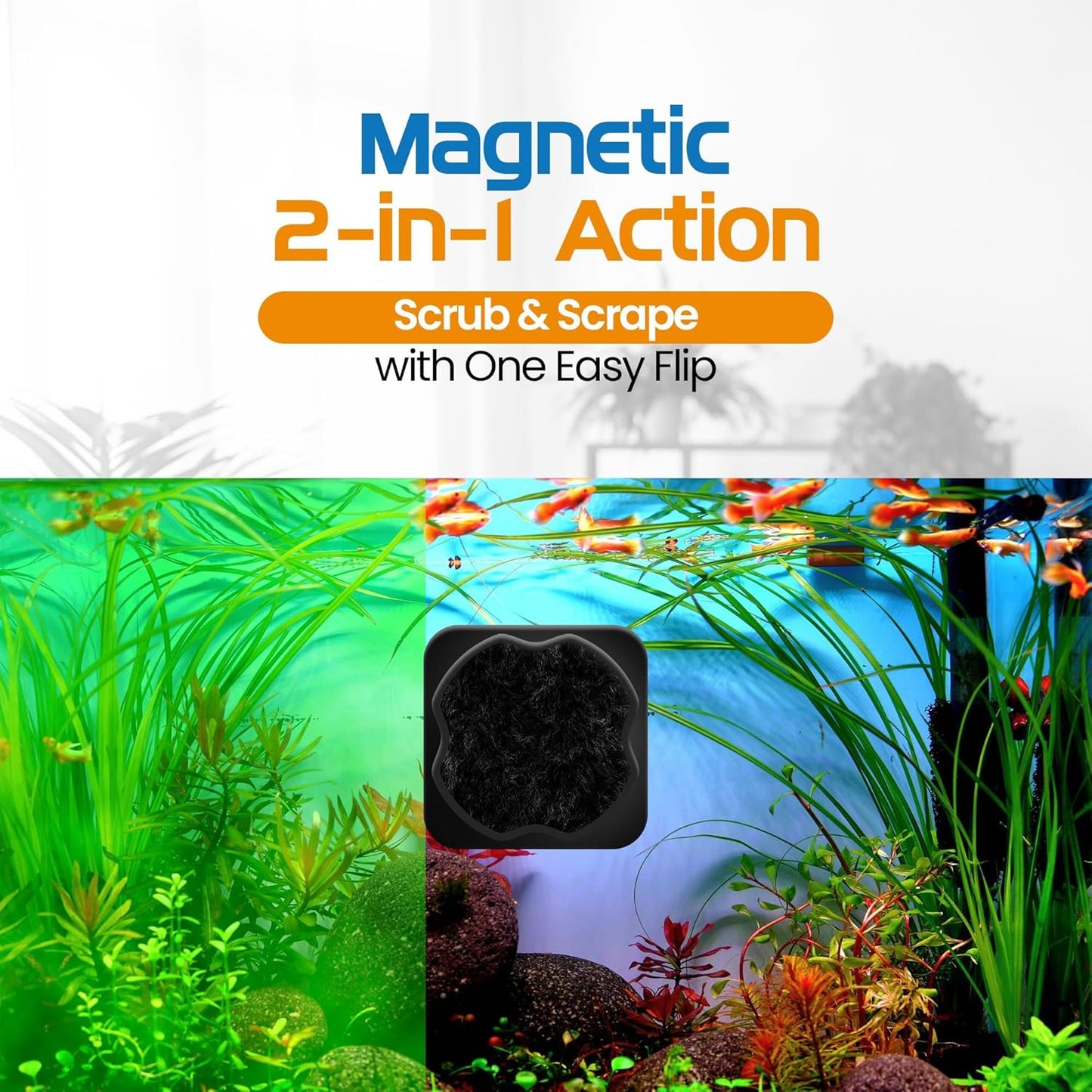 Flipper Pico Black 2 In 1 Aquarium Magnet Cleaner