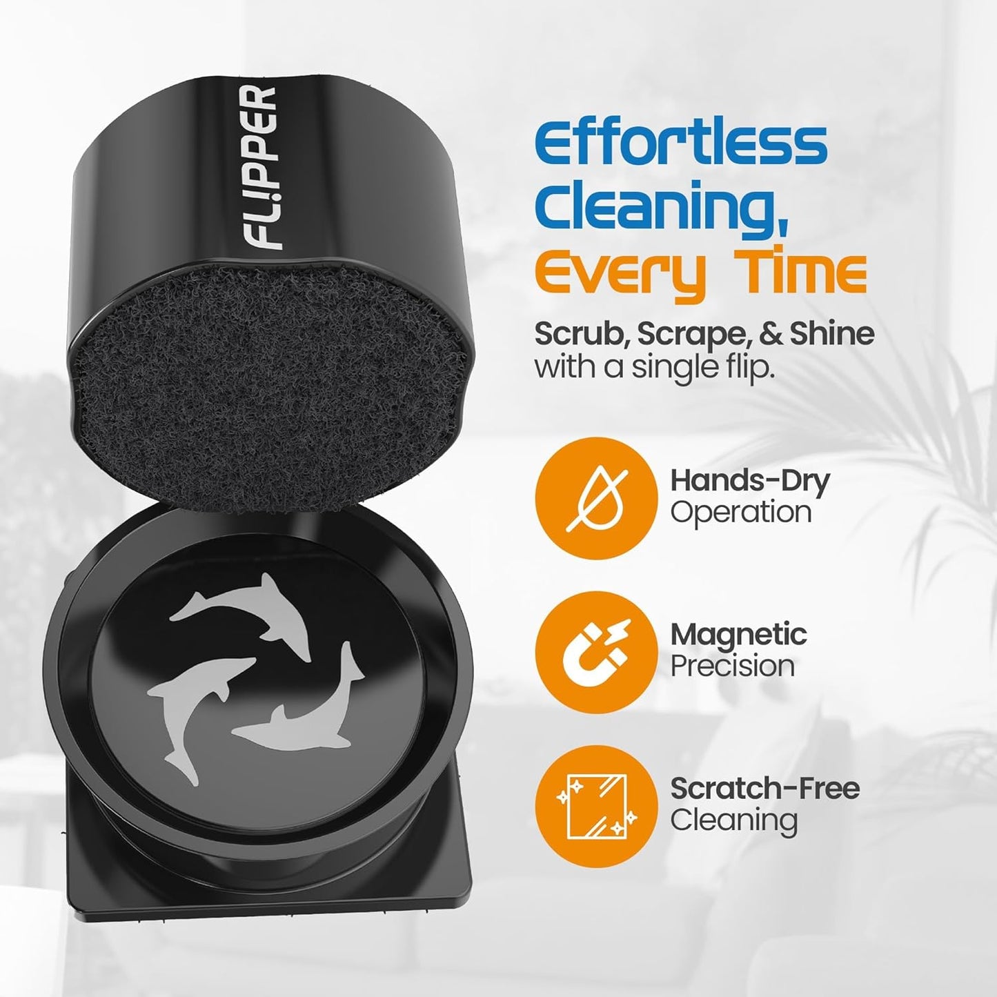 Flipper Pico Black 2 In 1 Aquarium Magnet Cleaner