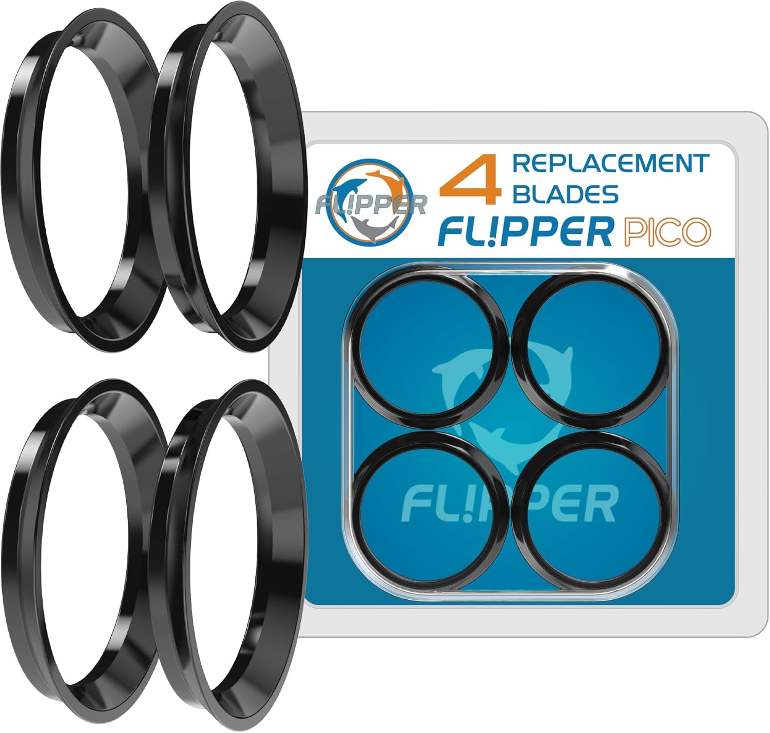 Flipper Pico 2 In 1 Aquarium Magnet Cleaner Replacement Blades 4 Pack