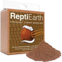 ReptiEarth Breeder Blocks premium coconut fiber substrate for reptile and amphibian bioactive terrariums