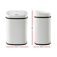 NNEDSZ 82L Motion Sensor Bin Rubbish Automatic White