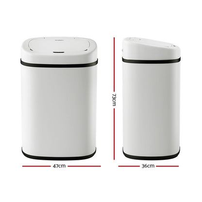 NNEDSZ 82L Motion Sensor Bin Rubbish Automatic White