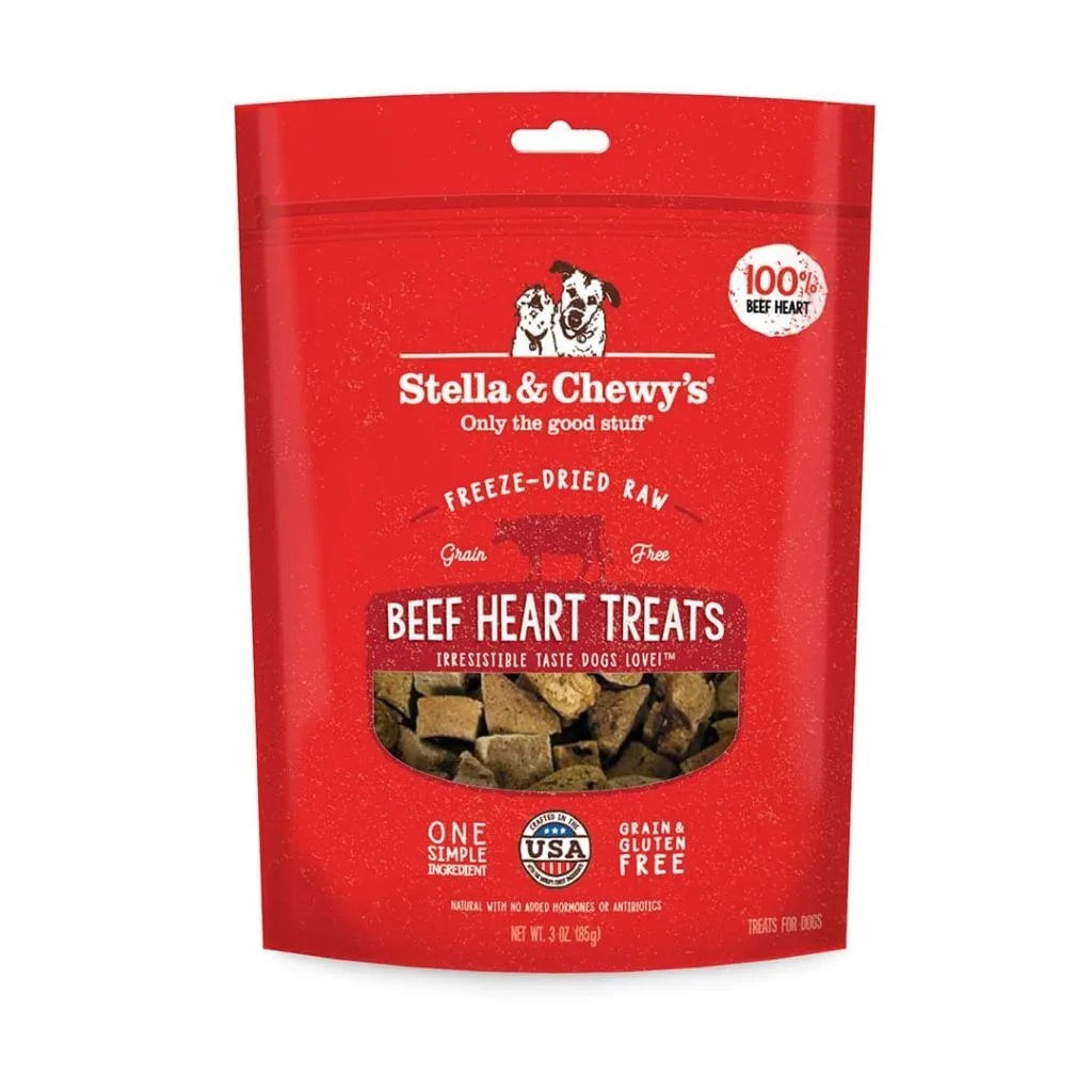 Stella & Chewy's Freeze Dried Beef Heart Dog Treat (3oz)