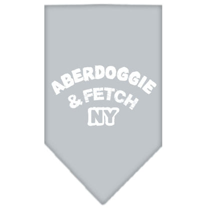 Pet and Dog Bandana Screen Printed, "Aberdoggie & Fetch NY"