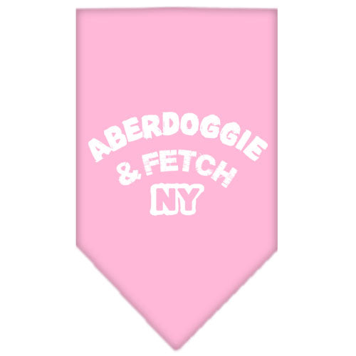 Pet and Dog Bandana Screen Printed, "Aberdoggie & Fetch NY"