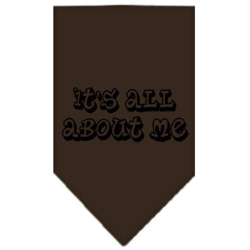Pet and Dog Bandana Screen Printed, "It's All About Me"