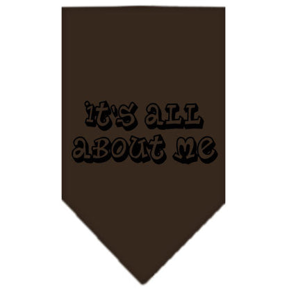 Pet and Dog Bandana Screen Printed, "It's All About Me"
