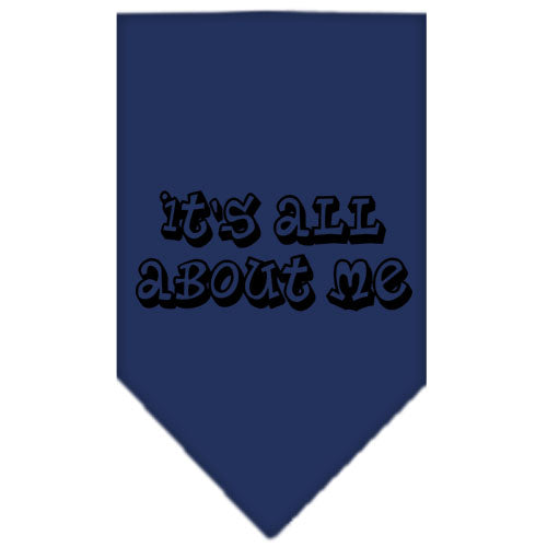 Pet and Dog Bandana Screen Printed, "It's All About Me"