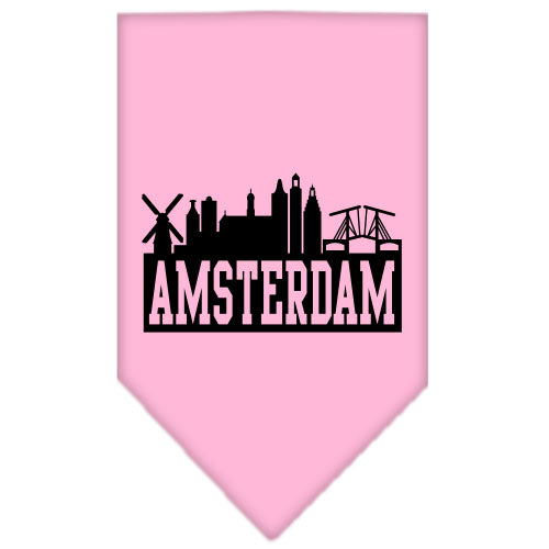 Pet and Dog Bandana Screen Printed, "Amsterdam Skyline"
